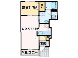 ローズ　クォーツの物件間取画像